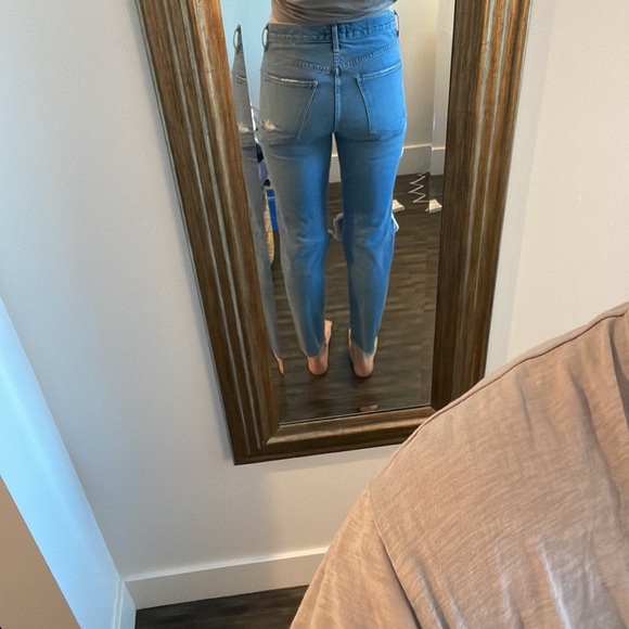 AGOLDE high rise destroyed denim - Picture 3 of 6